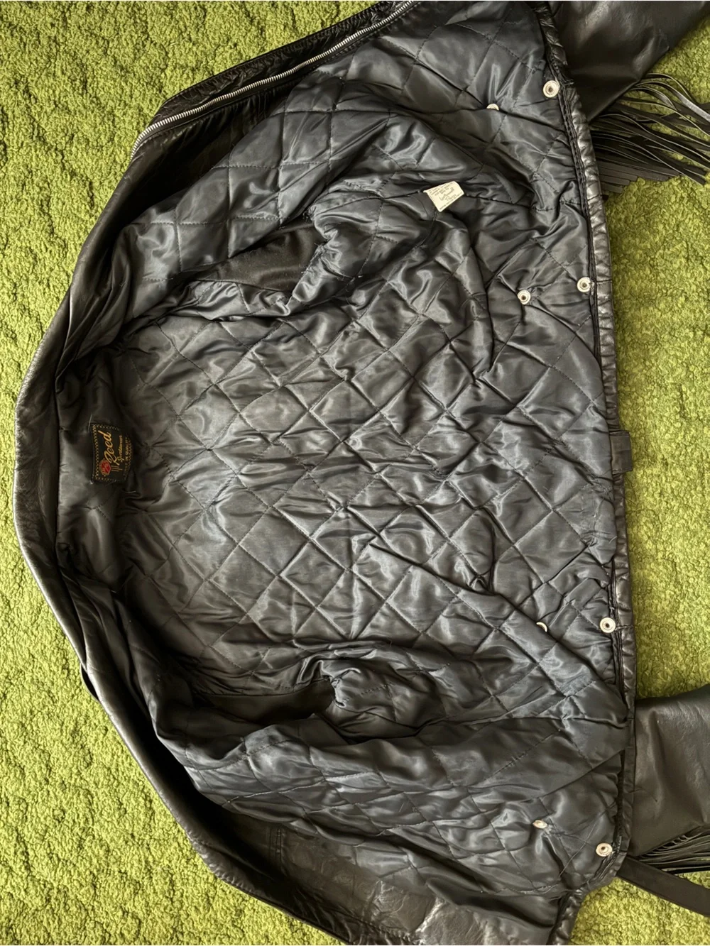 Vintage Reed Sportswear Fringe Leather Jacket with Conchos